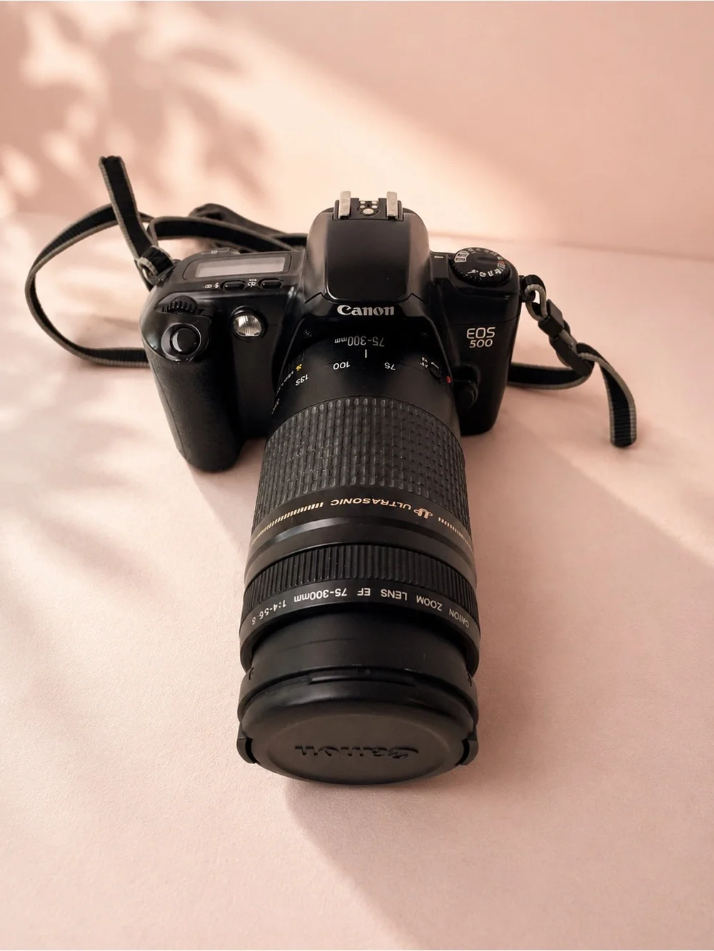 Canon EOS 500 35mm Film Cam with EF 75-300mm & EF 35-105mm Lenses + Accessories